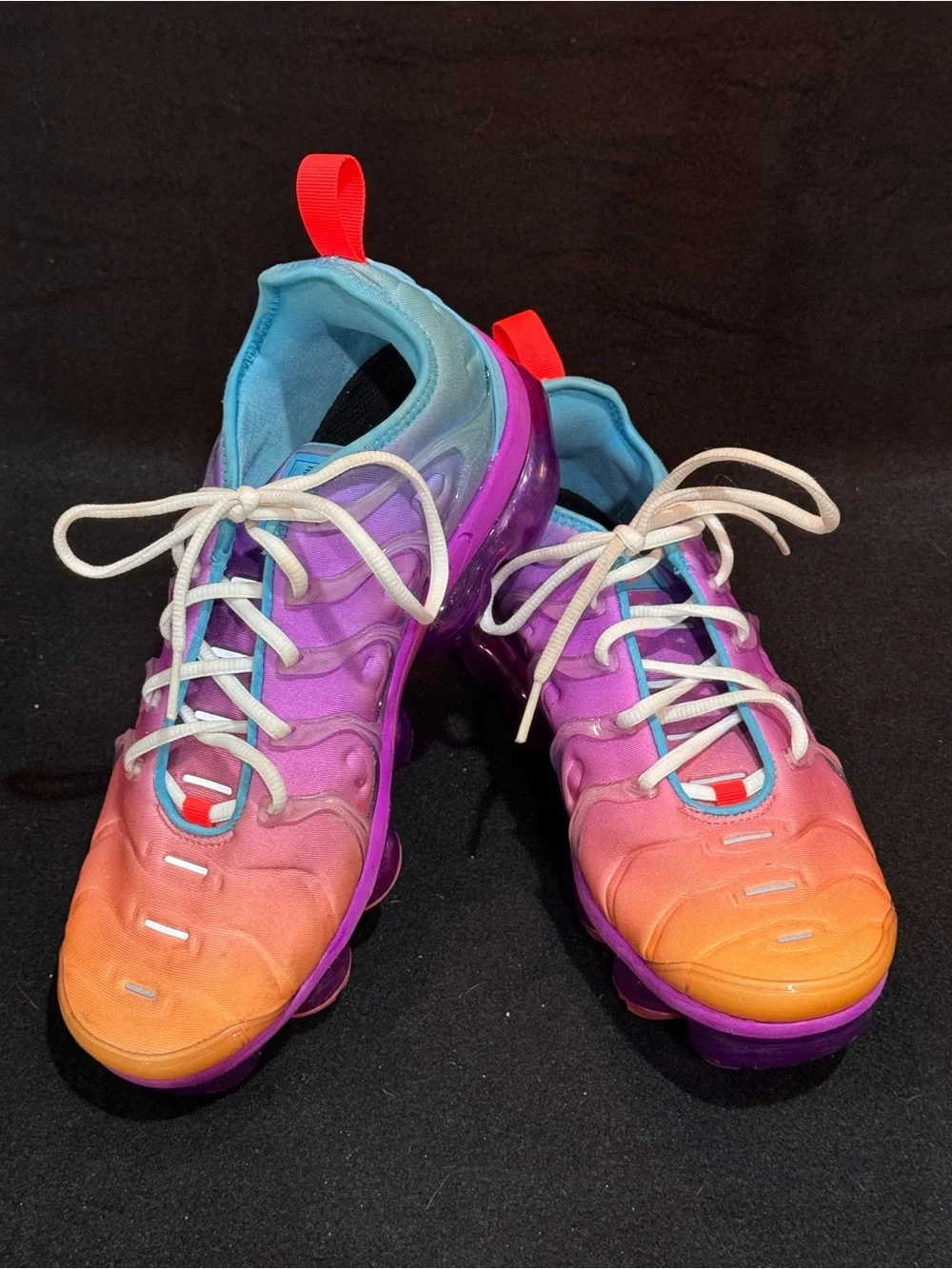 Nike womens Gradient Orange to Purple Athletic Shoes